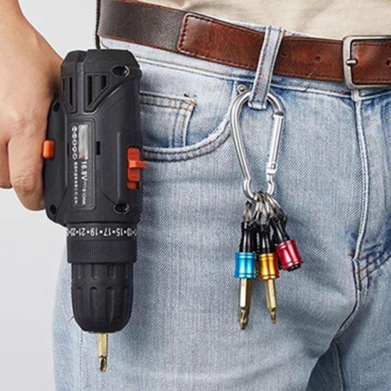 1/4" Hexagonal Screwdriver Bit Holder Key Rings - Image 2