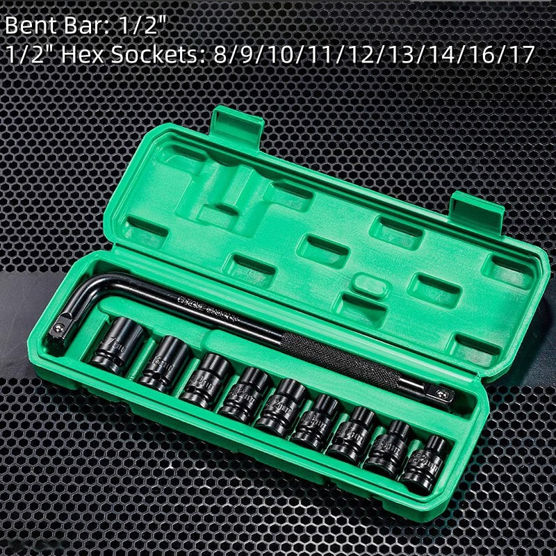 10pcs 1/2" Impact Socket Set with Storage Box - Image 5