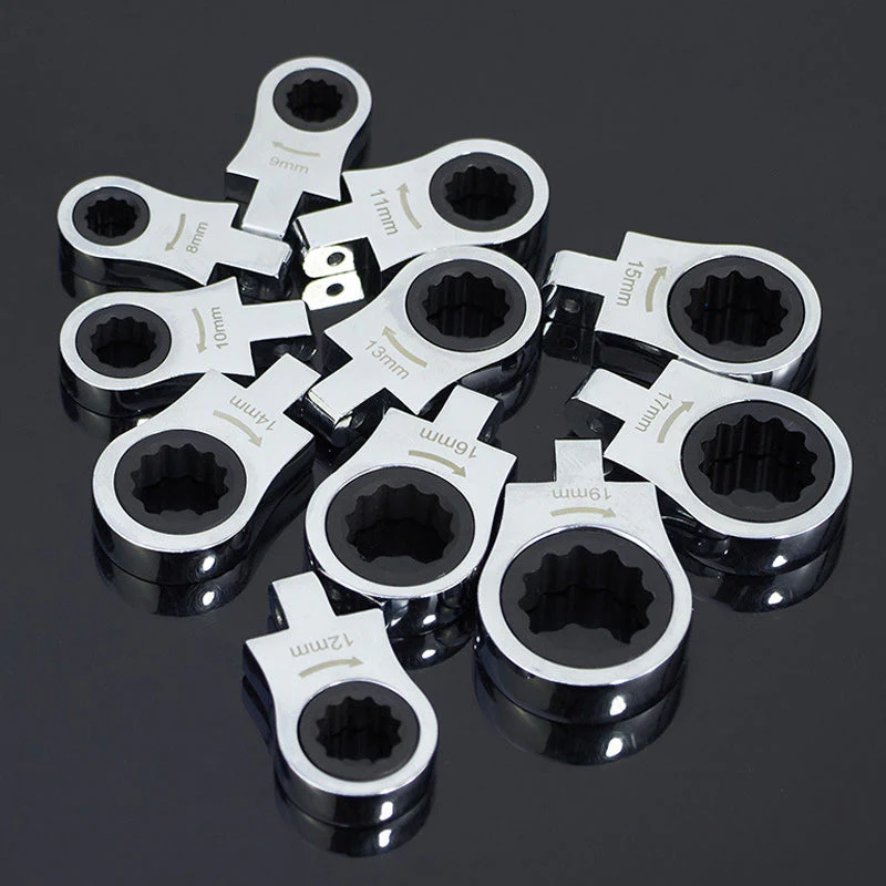 12-in-1 Quick Change Ratchet Wrench Set with Storage Box - Image 3