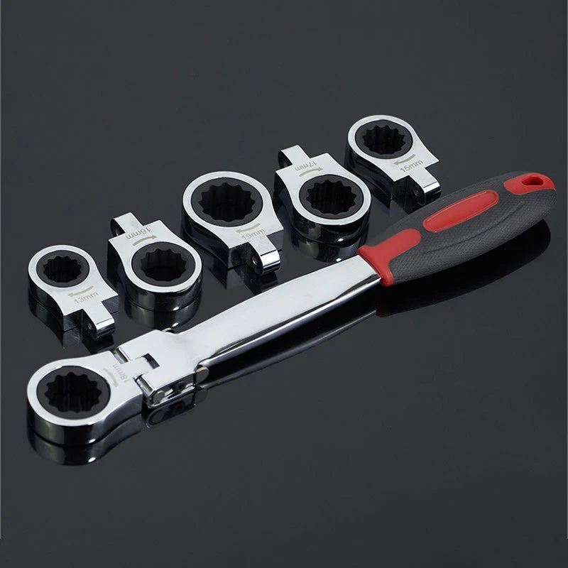 12-in-1 Quick Change Ratchet Wrench Set with Storage Box - Image 5