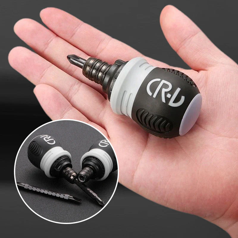13 in 1 Magnetic Short Handle Ratchet Screwdriver Set - Image 3