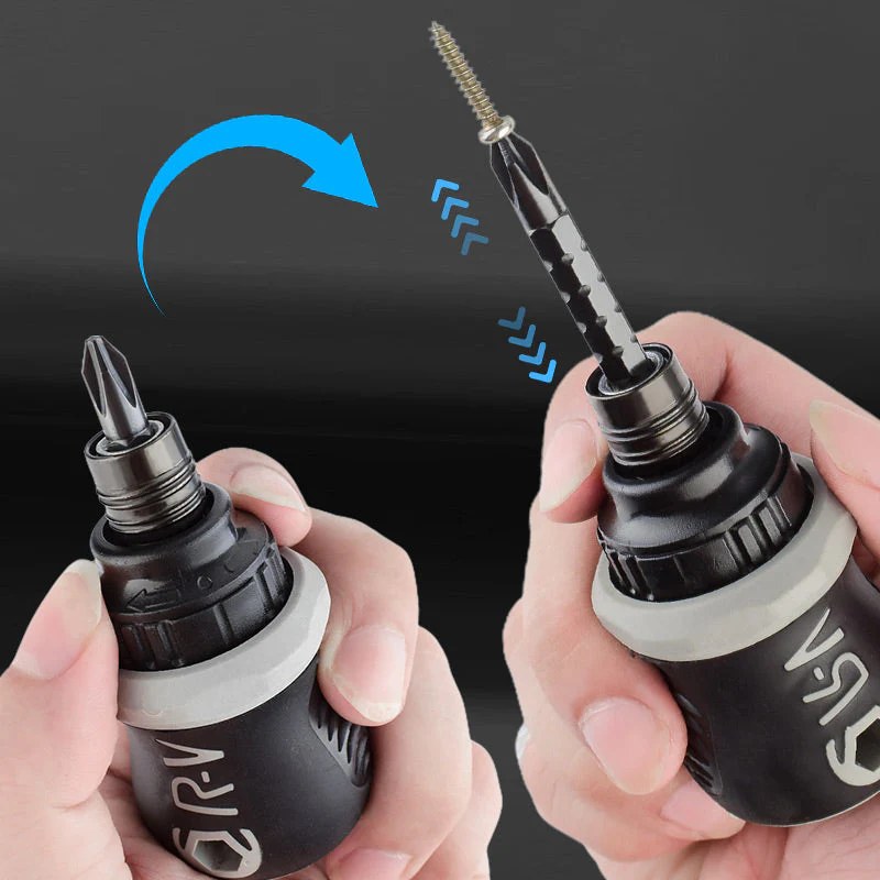 13 in 1 Magnetic Short Handle Ratchet Screwdriver Set - Image 5