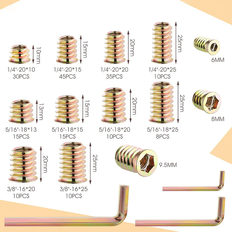 188 PCS Hexagon Socket Nuts Set - Image 8