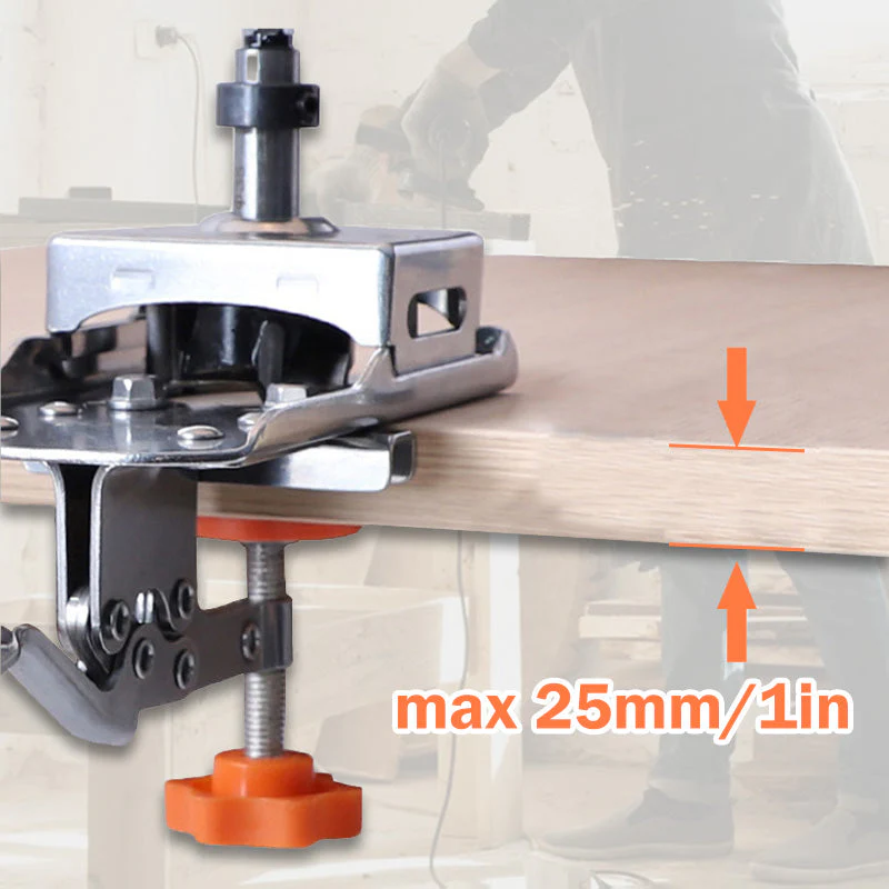 35mm Hinge Drill Locator with Clamp - Image 4