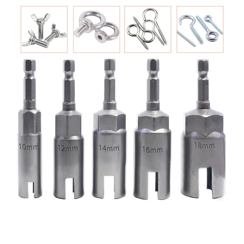 6.35mm Hex Shank Socket Adapter Nut Kit - Image 14