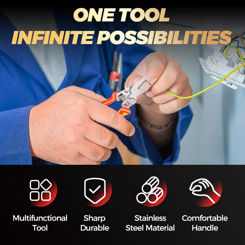 8-In-1 Wire Stripper with Voltage Tester - Image 2