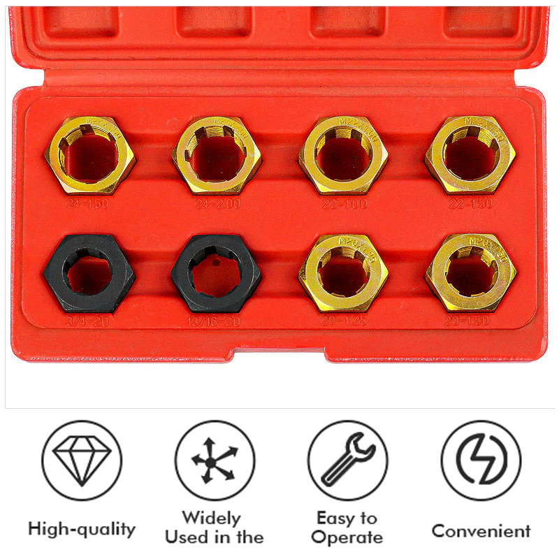 8 Pcs Automotive Screw Thread Repair Tool Set - Image 3