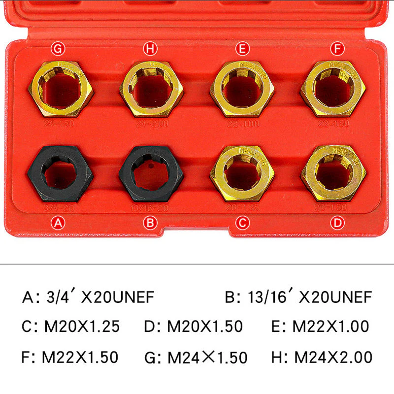 8 Pcs Automotive Screw Thread Repair Tool Set - Image 4
