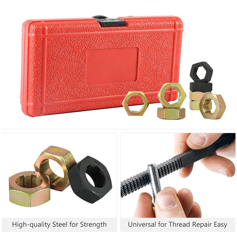 8 Pcs Automotive Screw Thread Repair Tool Set - Image 5