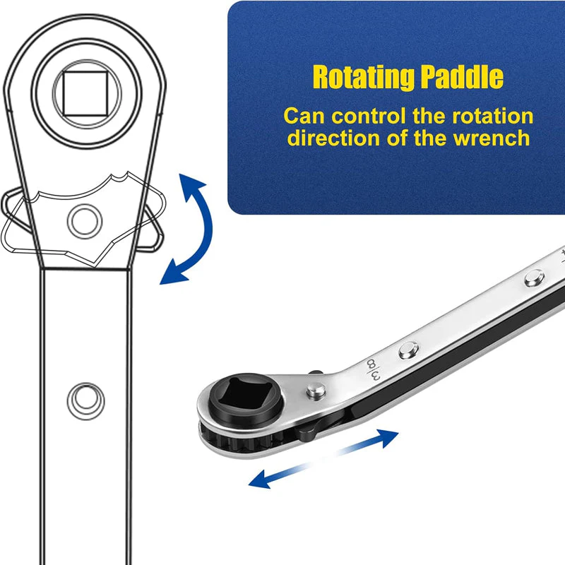 AC Wrench 2-Piece Kit with Hex Bits - Image 4
