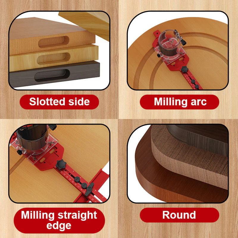 Adaptable Trimming Machine Slotted Base for Woodworking - Image 5