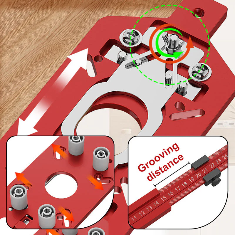 Adaptable Trimming Machine Slotted Base for Woodworking - Image 6