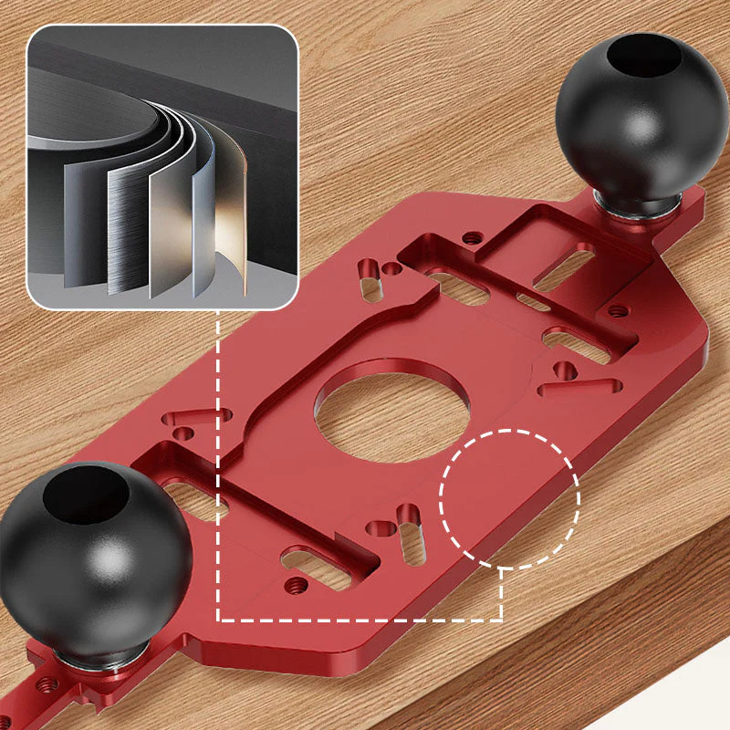 Adaptable Trimming Machine Slotted Base for Woodworking - Image 9