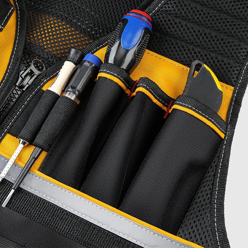 Adjustable Lightweight Construction Work Tool Vest - Image 6