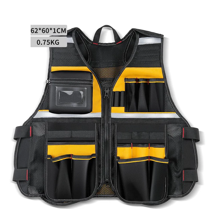 Adjustable Lightweight Construction Work Tool Vest - Image 9