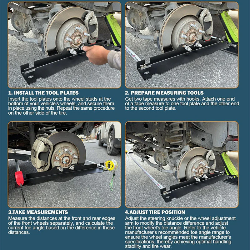 🔥2025 Hot Sale🔥Stainless Steel Wheel Alignment Tool Plate（50% OFF） - Image 5