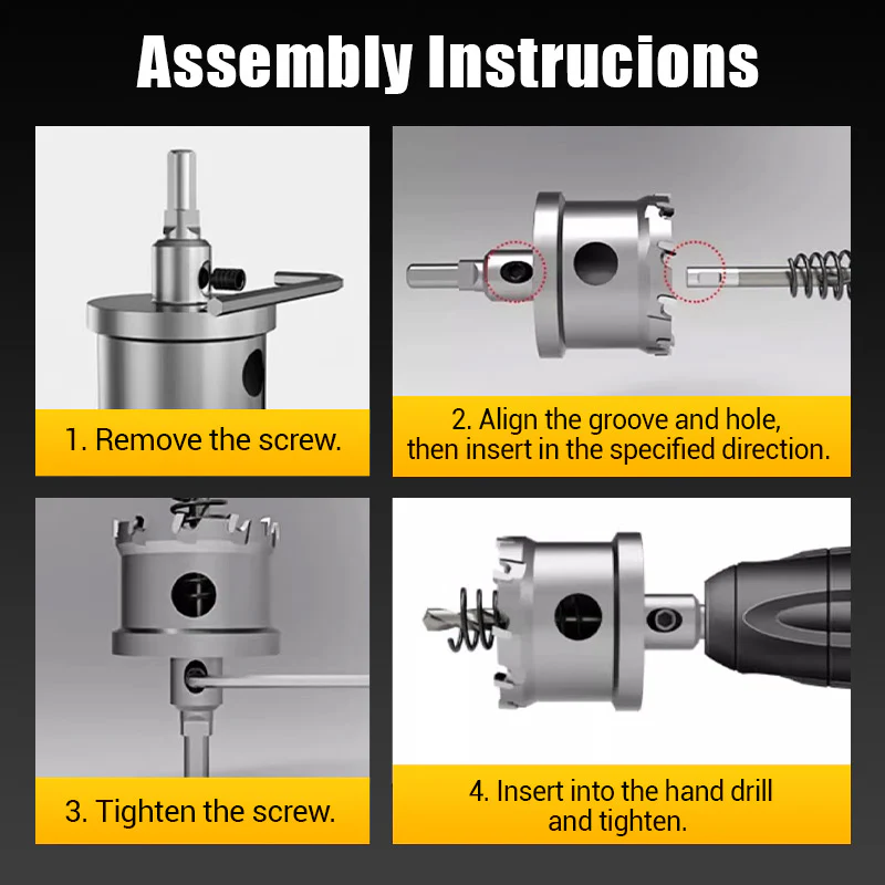 Carbide-Tipped Hole Cutter for Metal - Image 3
