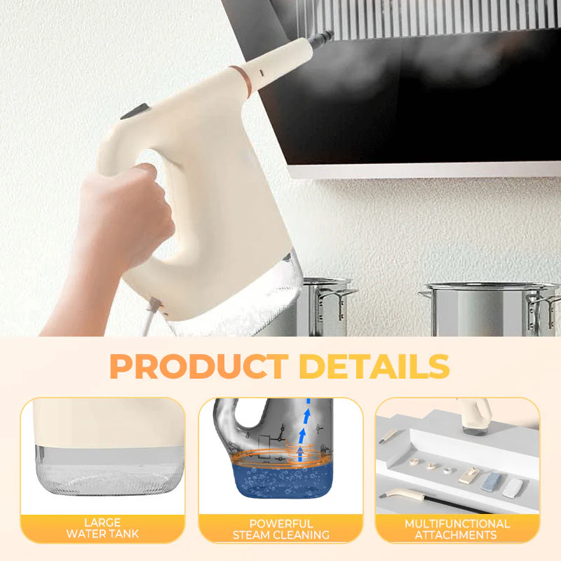 Multifunctional Handheld Steam Cleaner With Attachments - Image 2