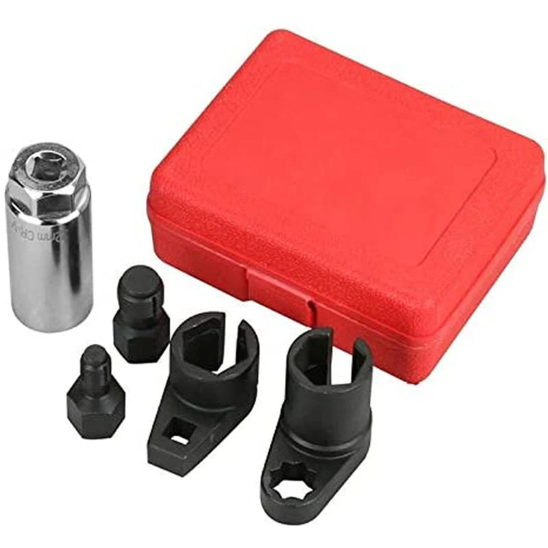 🔧Automotive O2 Sensor Offset Socket & Thread Chaser 5 PCS Set - Image 15