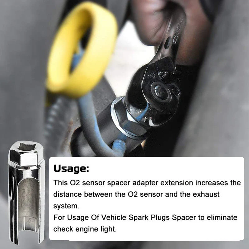 🔧Automotive O2 Sensor Offset Socket & Thread Chaser 5 PCS Set - Image 6