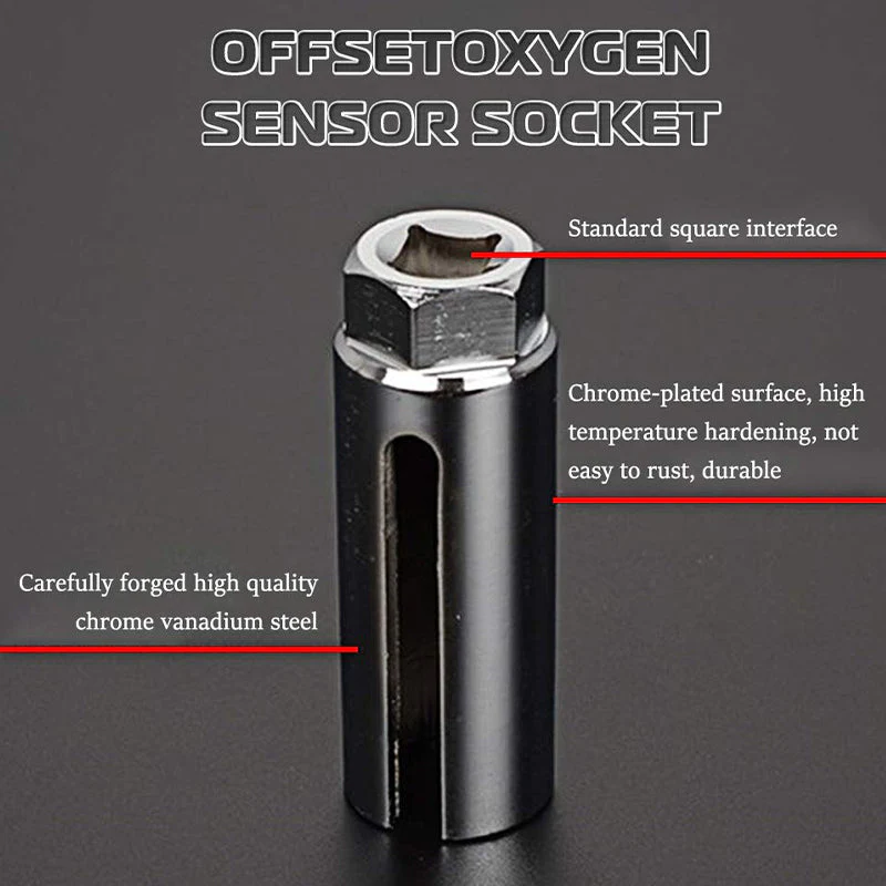 🔧Automotive O2 Sensor Offset Socket & Thread Chaser 5 PCS Set - Image 7