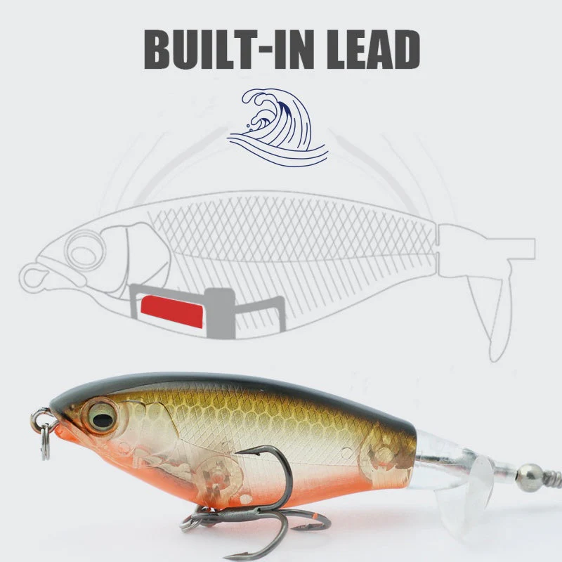 Bionic Fishing Lure Set with 3 Hooks & 360° Propeller Blade - Image 5