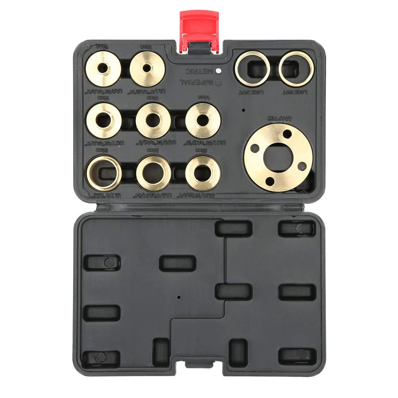 11PCS Brass Router Template Guides Bushing Kit - Image 6