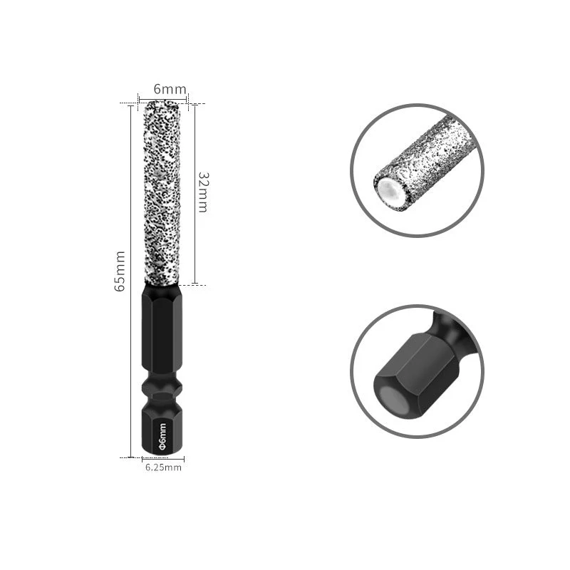 2-in-1 Hexagonal Shank Brazing Dry Drilling Specialized Hole Opener - Image 9