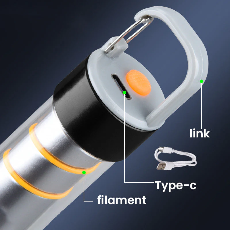 🔥2025 HOT SALE🔥 Multifunctional Super Bright USB Rechargeable Camping Flashlight - Image 7