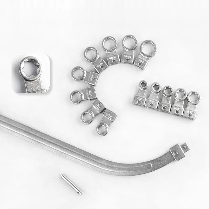 15 Piece Portable Replaceable Head Belt Wrenches Set - Image 2