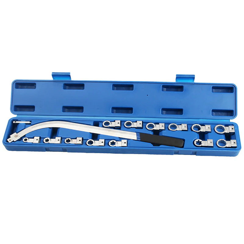 15 Piece Portable Replaceable Head Belt Wrenches Set - Image 9