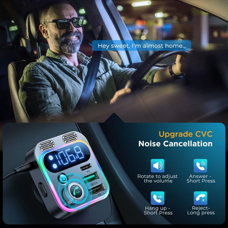 Multifunctional Bluetooth Transmitter for Car - Image 6