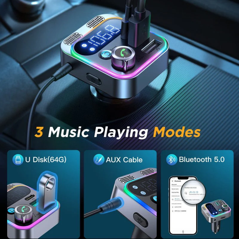 Multifunctional Bluetooth Transmitter for Car - Image 7