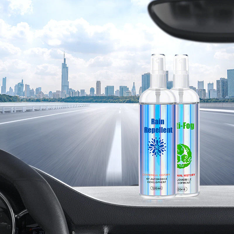 Car Glass Rain Repellent & Anti-Fog Coating Kit - Image 9