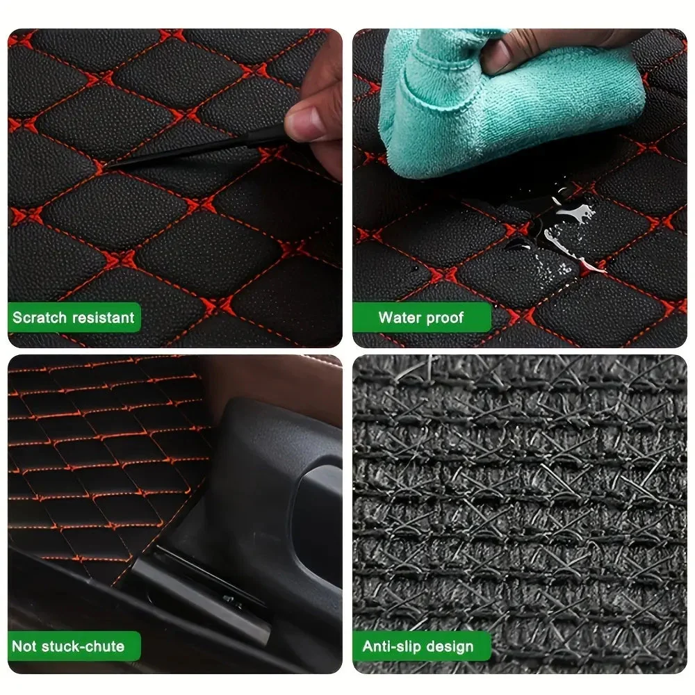 5 pcs Waterproof Leather Car Floor Mats - Image 11