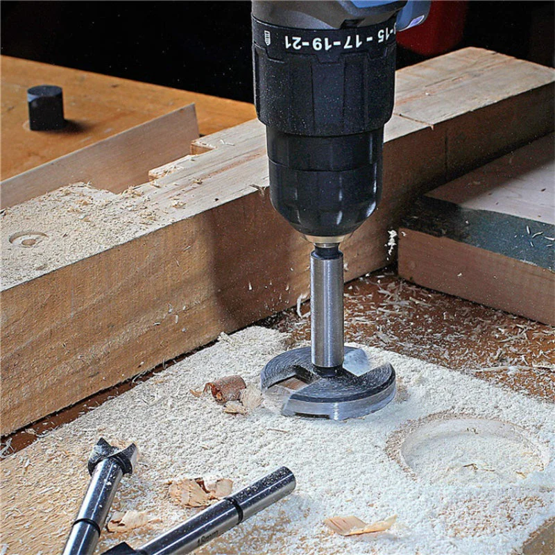 Forstner Bit Set with Round Shank for Wood - Image 3
