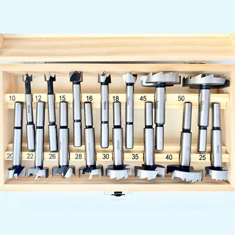 Forstner Bit Set with Round Shank for Wood - Image 7