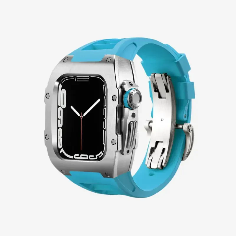 Fluoroelastomer Band Titanium Case Retrofit Kit For Apple Watch - Image 11