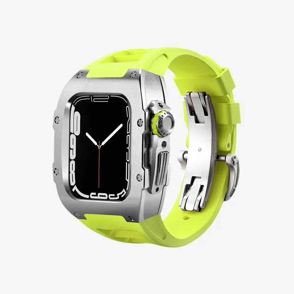 Fluoroelastomer Band Titanium Case Retrofit Kit For Apple Watch - Image 13