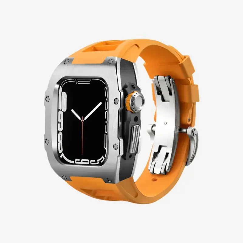Fluoroelastomer Band Titanium Case Retrofit Kit For Apple Watch - Image 15