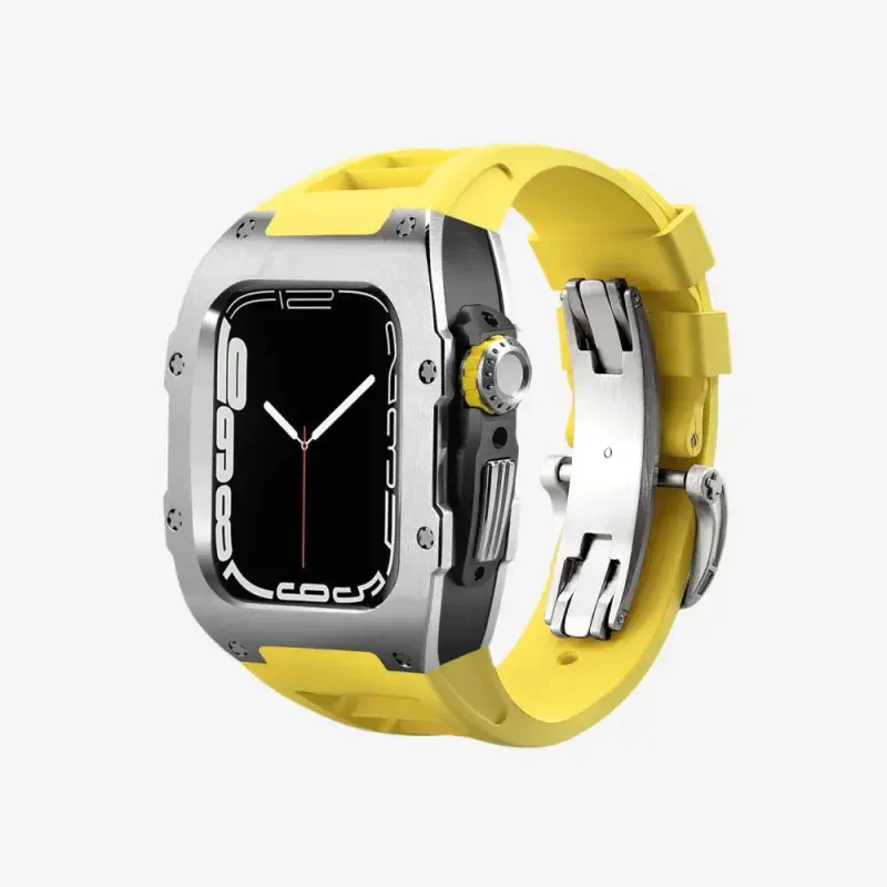 Fluoroelastomer Band Titanium Case Retrofit Kit For Apple Watch - Image 16