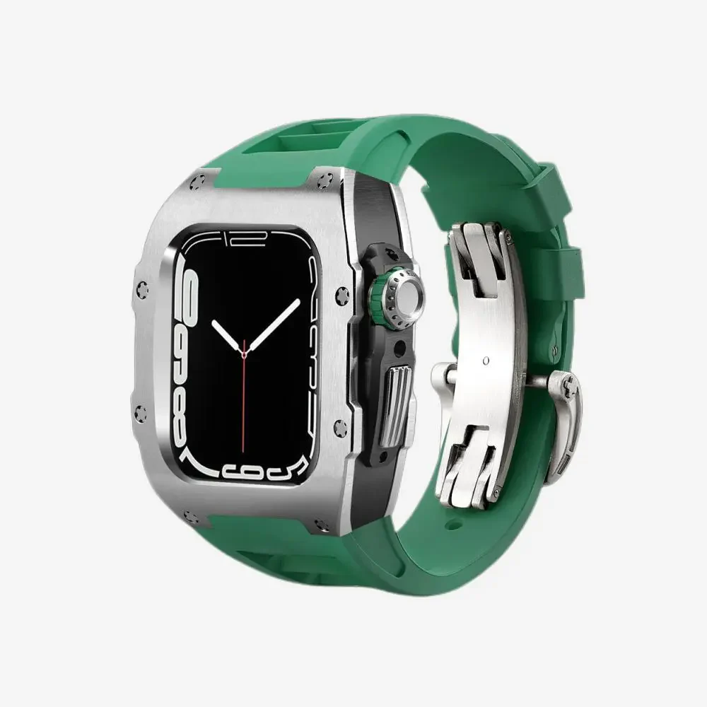 Fluoroelastomer Band Titanium Case Retrofit Kit For Apple Watch - Image 17