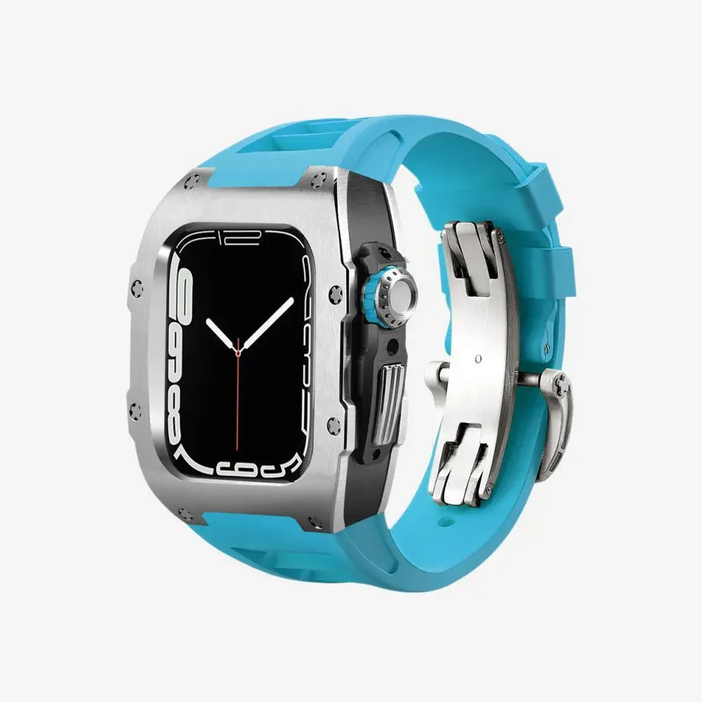 Fluoroelastomer Band Titanium Case Retrofit Kit For Apple Watch - Image 18