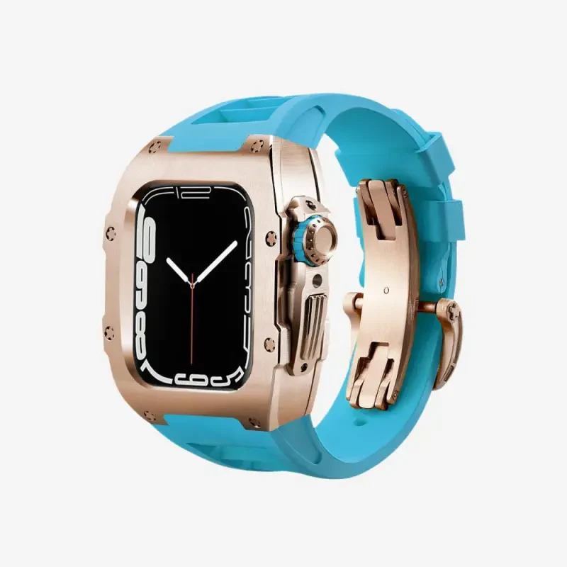 Fluoroelastomer Band Titanium Case Retrofit Kit For Apple Watch - Image 22