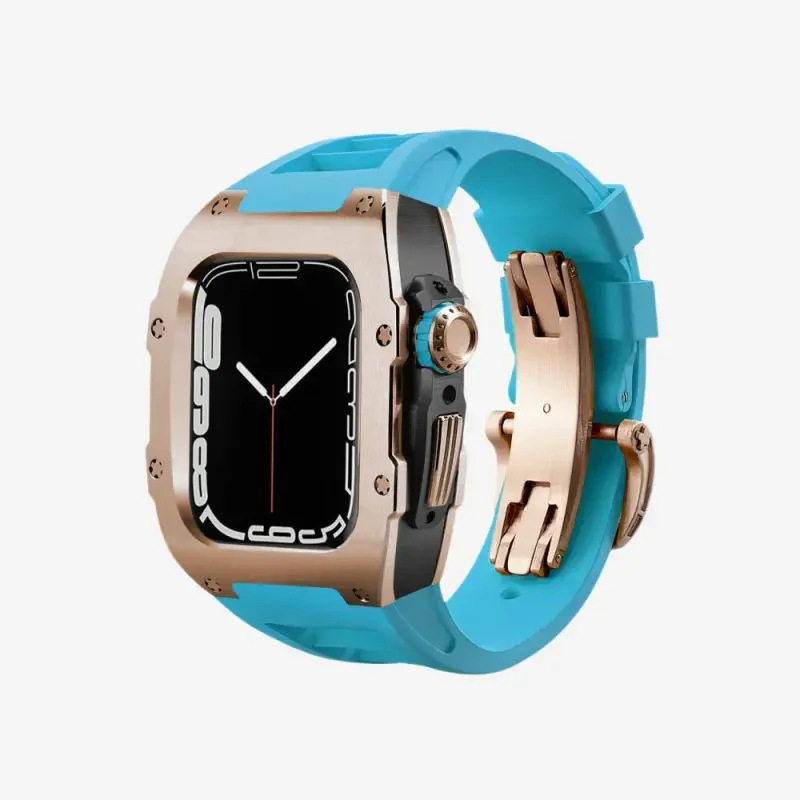 Fluoroelastomer Band Titanium Case Retrofit Kit For Apple Watch - Image 31