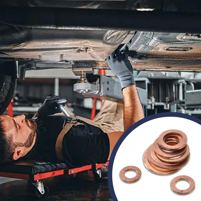 📀100/200 PCS Copper Flat Washer Assortment Kit - Image 7