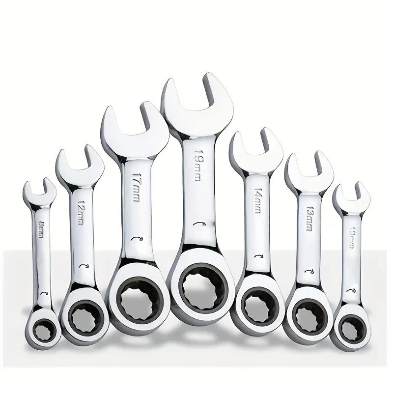 CR-V Steel Ratcheting Combination Wrench