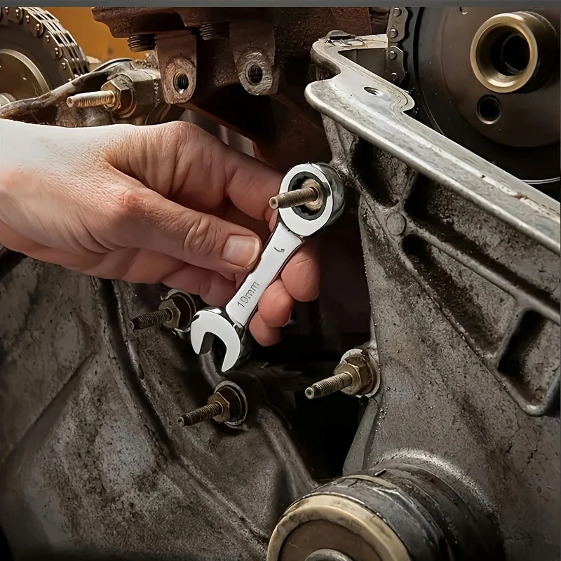 CR-V Steel Ratcheting Combination Wrench - Image 3