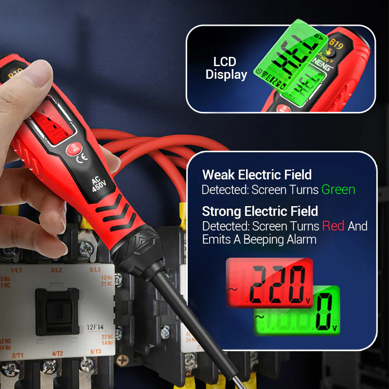 ✍️⚡Intelligent Non-Contact Voltage Tester - Safe & Efficient Electrician's Best Tool💡 - Image 3