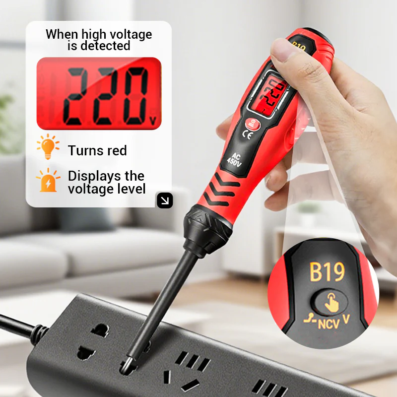 ✍️⚡Intelligent Non-Contact Voltage Tester - Safe & Efficient Electrician's Best Tool💡 - Image 4